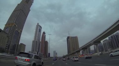 Dubai, modern kentsel meşgul şehir sokak