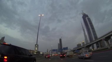 Dubai, modern kentsel meşgul şehir sokak