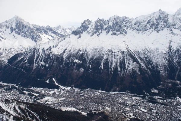 Franske alper bjerglandskab - Stock-foto