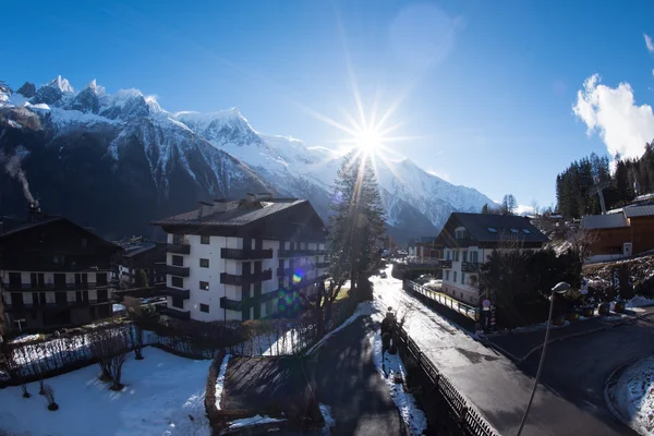 Alpes franceses paisagem de montanha — Fotografia de Stock