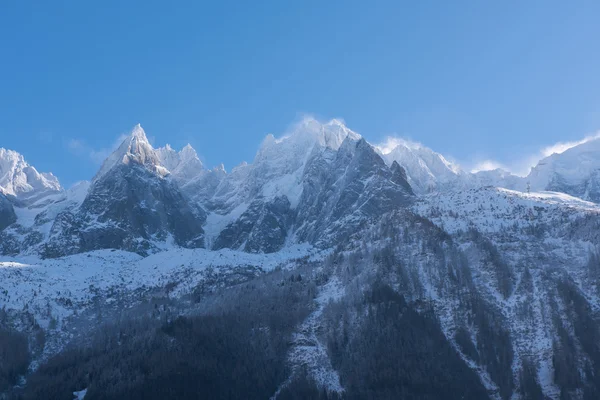 Francouzské Alpy horská krajina — Stock fotografie