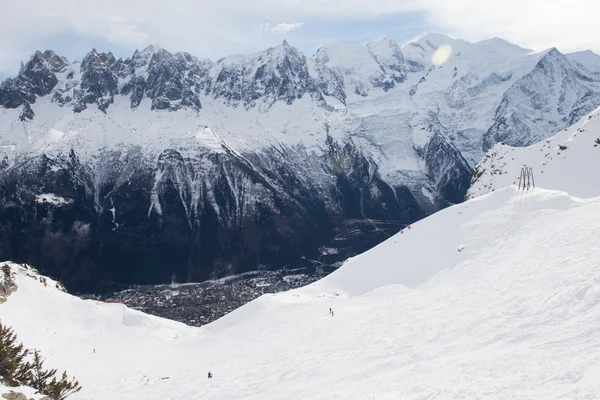 Fransız Alpleri dağ manzarası — Stok fotoğraf