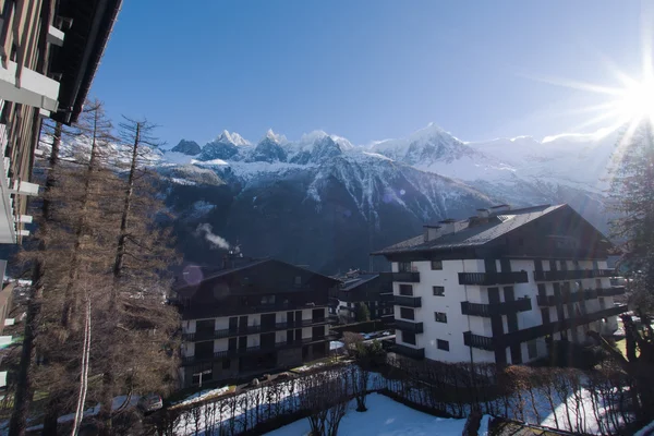 Alpes franceses paisagem de montanha — Fotografia de Stock