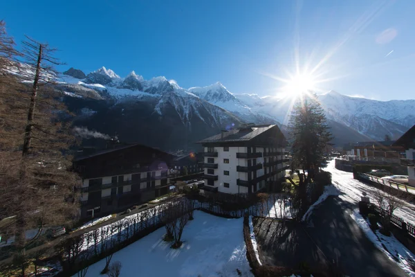 Alpes franceses paisagem de montanha — Fotografia de Stock