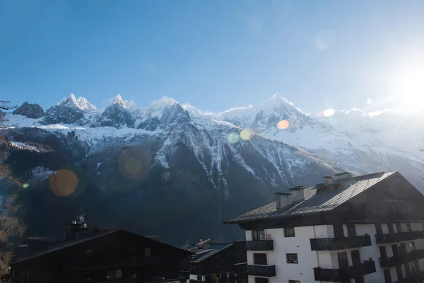 Alpes franceses paisagem de montanha — Fotografia de Stock