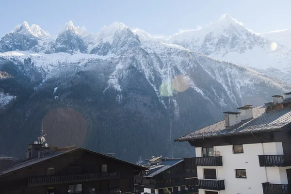 Alpes franceses paisagem de montanha — Fotografia de Stock