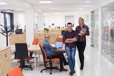 iş grup portre modern ofis