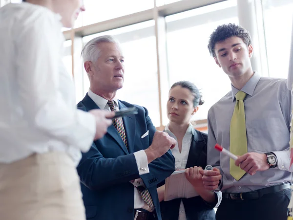 Business leader making presentation and brainstorming — Stock Photo, Image