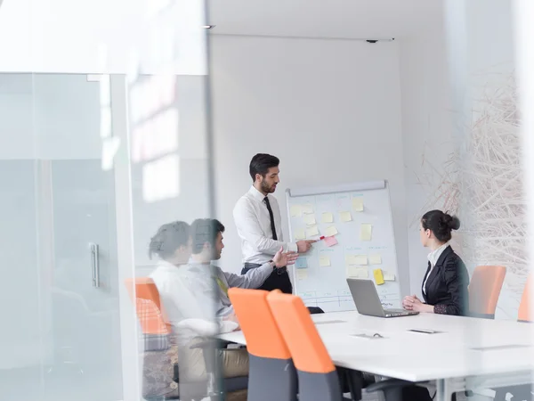 Group of young business people  on meeting at modern startup off — Stock Photo, Image