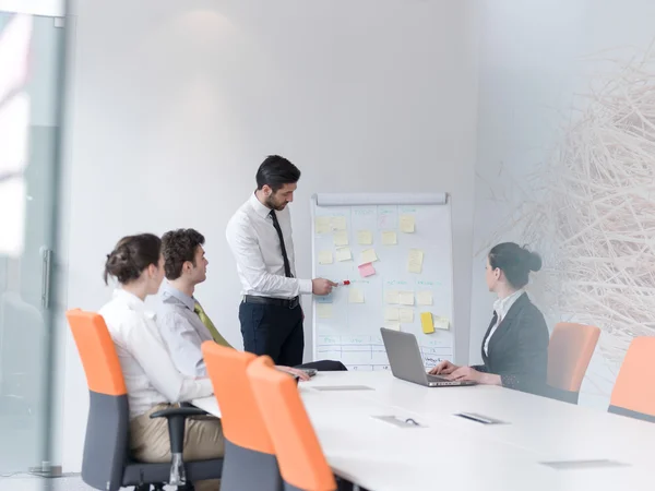 Group of young business people  on meeting at modern startup off — Stock Photo, Image