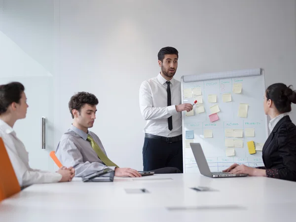 Group of young business people  on meeting at modern startup off — Stock Photo, Image