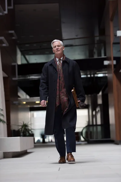Szép vezető üzleti férfi gyaloglás — Stock Fotó