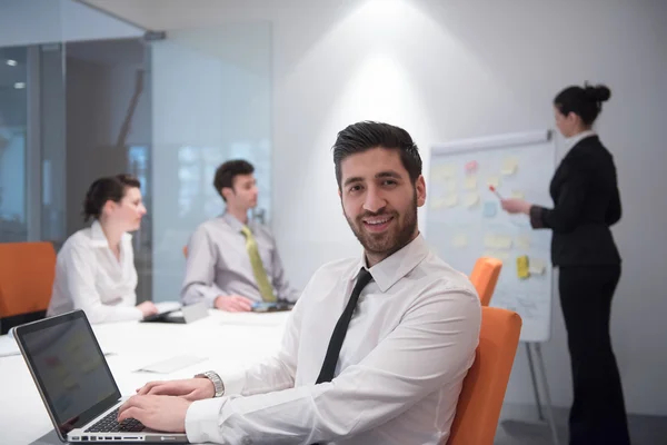 Young business man at meeting — Stock Photo, Image