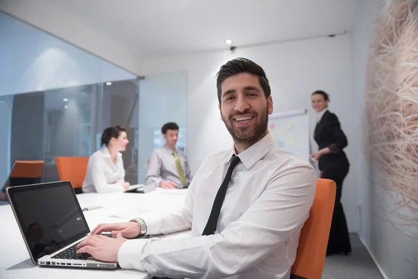 Young business man at meeting — Stock Photo, Image