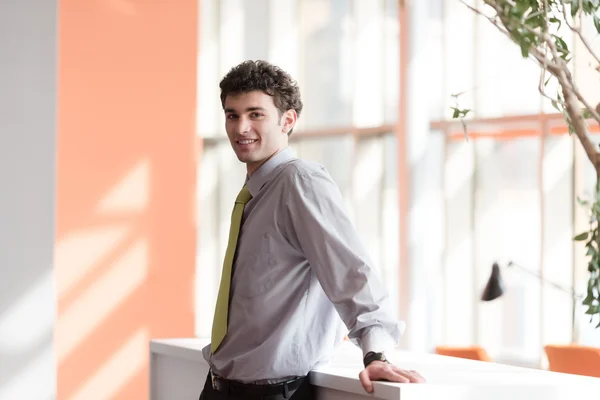 Retrato del joven hombre de negocios en la oficina — Foto de Stock