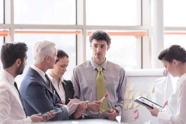 Young startup businessman making presentation — Stock Photo, Image