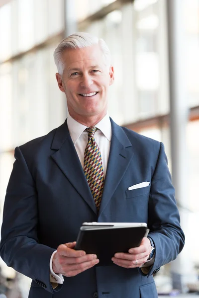 Portrait of handsome senior business man — Stock Photo, Image