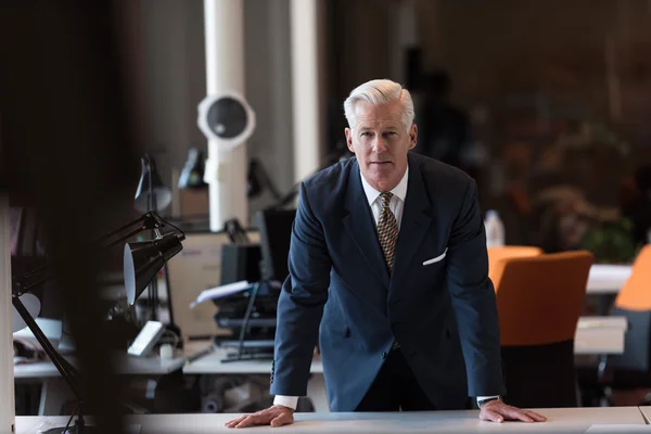 Portrait of handsome senior business man — Stock Photo, Image