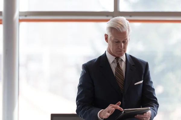 Retrato del hombre de negocios mayor guapo — Foto de Stock