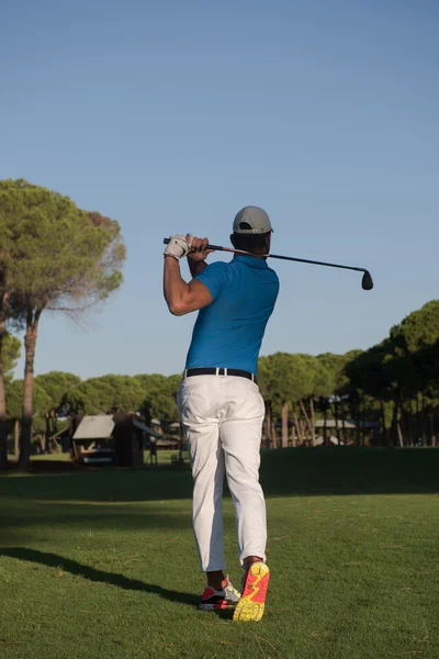 Homem golfe instruções — Fotografia de Stock