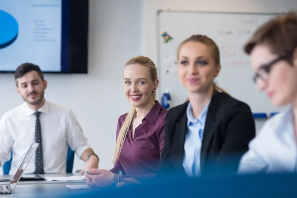 Young business people group on team meeting at modern office — Stock Photo, Image