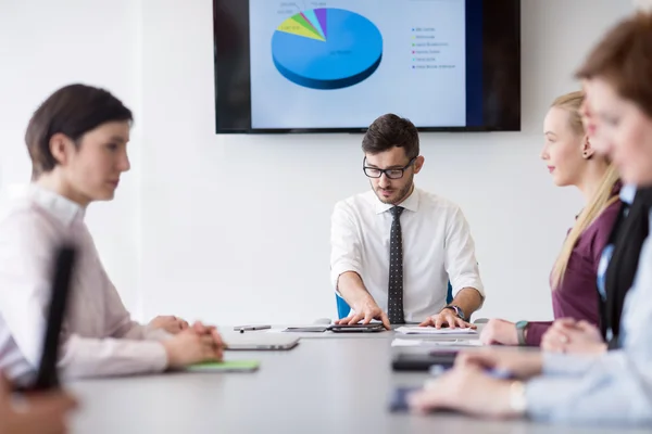 Young business people group on team meeting at modern office — Stock Photo, Image