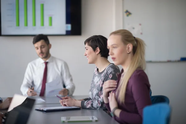 Young business people group on meeting at office — Stock Photo, Image