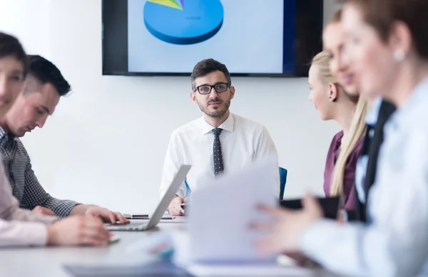 Young business people group on team meeting at modern office — Stock Photo, Image