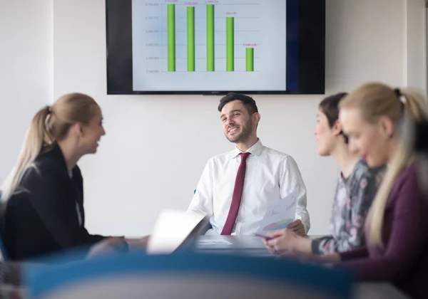 Young business people group on meeting at office — Stock Photo, Image