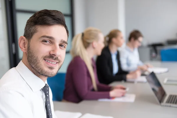 Young business people group on team meeting at modern office — Stock Photo, Image