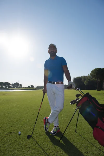Retrato de jogador de golfe — Fotografia de Stock