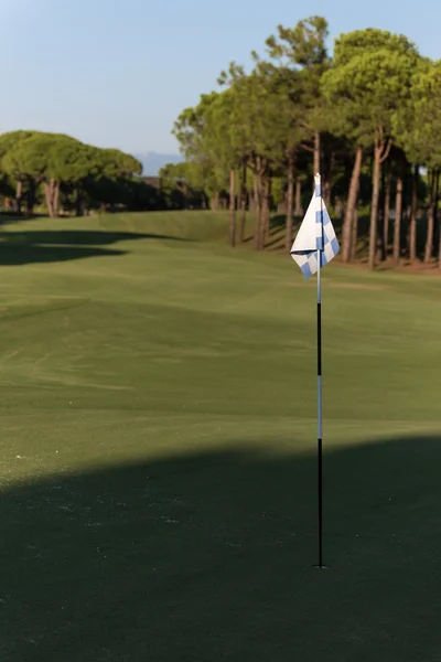 Um homem instruções de golfe — Fotografia de Stock