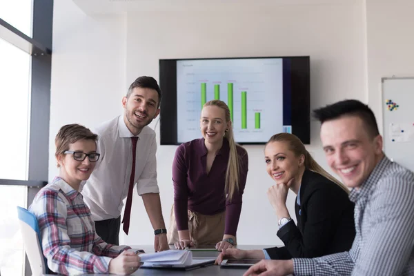 Startup business team on meeting at modern office — Stock Photo, Image