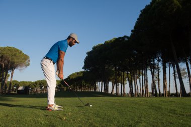 Yakışıklı golf oyuncu