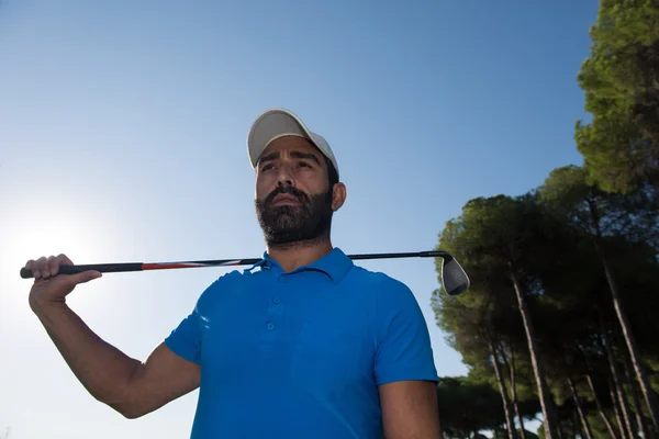Retrato de jogador de golfe — Fotografia de Stock