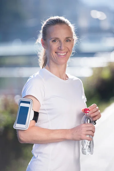 Jogging mulher retrato — Fotografia de Stock