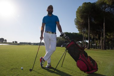 clase de aerobicGolf oyuncu portre