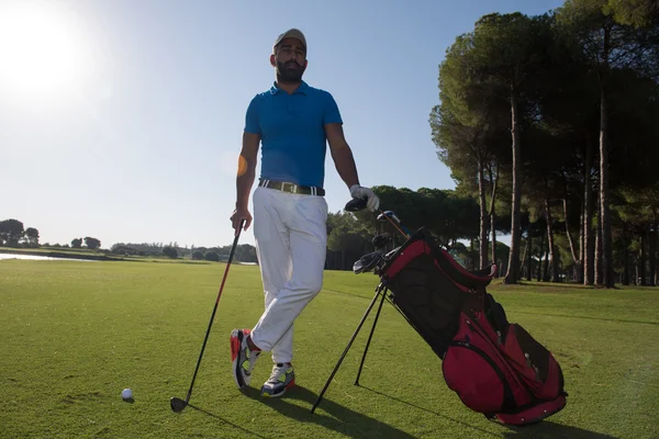 Jugador de golf retrato — Foto de Stock