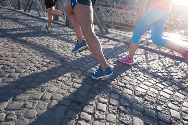 Pessoas grupo jogging — Fotografia de Stock