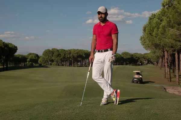 Retrato de jogador de golfe — Fotografia de Stock