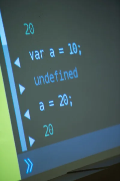 Java Código Programa Pantalla Del Proyector Clase Programación — Foto de Stock