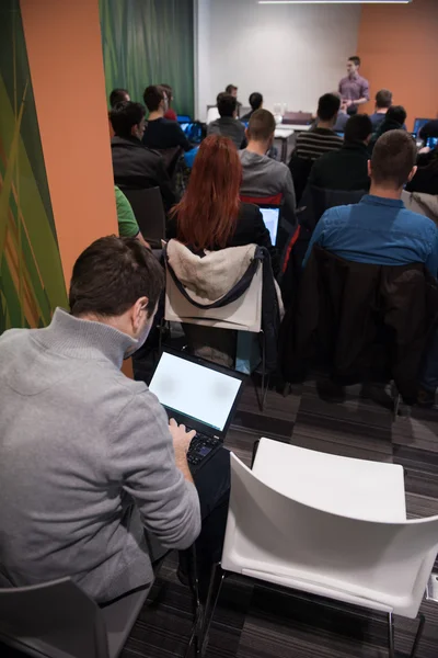 IT students on workshop — Stock Photo, Image