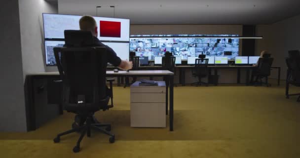 現代のセキュリティと監視の概念 — ストック動画