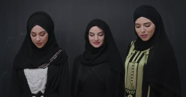 Moda islâmica moderna e conceito de kareem ramadã — Vídeo de Stock