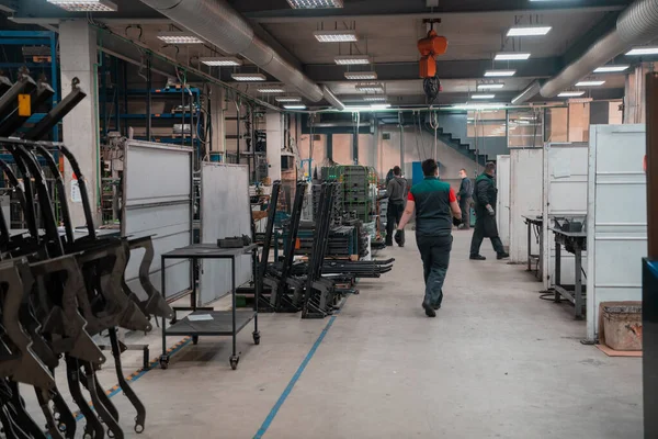 Moderne Industrielle Fabrik Für Maschinenbau Und Maschinenbau Herstellung Einer Produktionshalle — Stockfoto