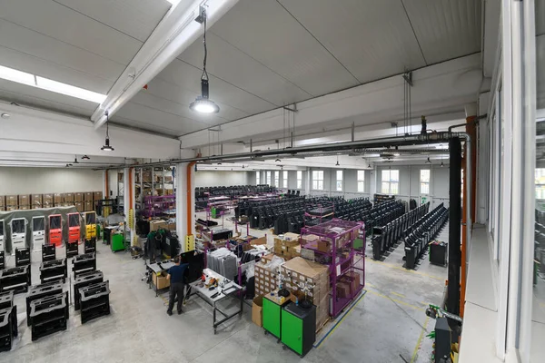 Moderne Industrielle Fabrik Für Maschinenbau Und Maschinenbau Herstellung Einer Produktionshalle — Stockfoto