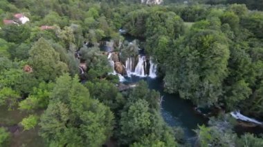 Bir dağ nehrinin yukarısındaki derin bir kanyonda, bambu çalılarının arasında, yosunlarla kaplı rhododendronlar arasında birinci şahıs uçuş.