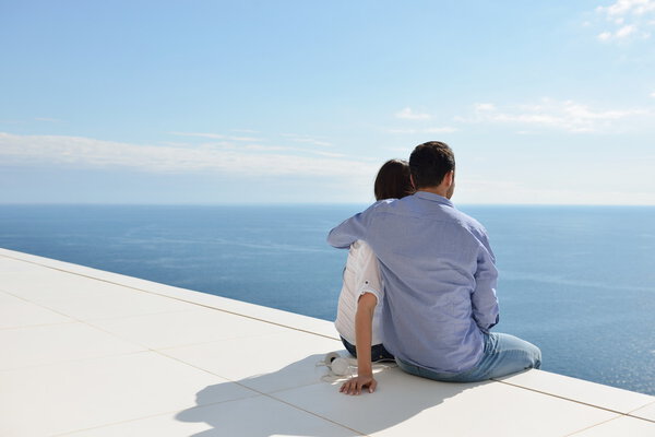 Couple at terrace