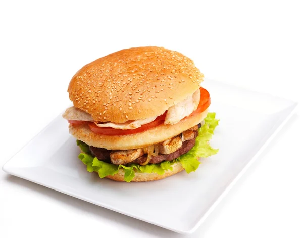 Fast Food Hamburger — Stockfoto