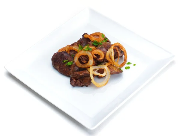 구운된 신선한 고기 및 야채 — 스톡 사진